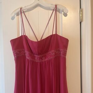 Deep pink formal dress